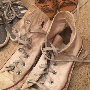 high top white converse